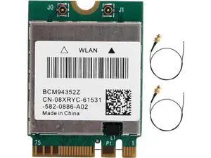 NGFF M.2 Dual Band Wireless Network Card 2.4GHz+5GHz BCM94352Z WiFi WLAN Module NGFF M.2 Dual Band Wireless Network Card 2.4GHz+5GHz BCM94352Z WiFi WLAN Module