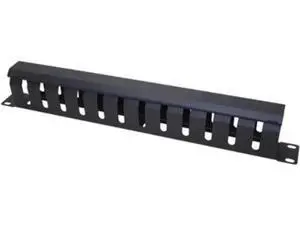 19 Inch 1U Horizontal Rack Cable Management Panel, 12 Slots Metal Finger Duct Wire Organizer with Removable Cover for Server Rack 19 Inch 1U Horizontal Rack Cable Management Panel, 12 Slots Metal Finger Duct Wire Organizer with Removable Cover for Server Rack