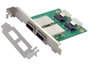 Mini SAS 2 SFF-8088 External to Dual SFF-8087 Internal Adapter Card with Mount Bracket for Server Storage RAID Mini SAS 2 SFF-8088 External to Dual SFF-8087 Internal Adapter Card with Mount Bracket for Server Storage RAID
