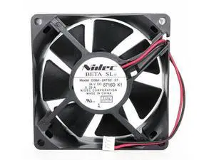D08A-24TS2 01 8025 DC 24V 0.23A 2-Wire Axial Cooling Fan for Industrial Inverter D08A-24TS2 01 8025 DC 24V 0.23A 2-Wire Axial Cooling Fan for Industrial Inverter