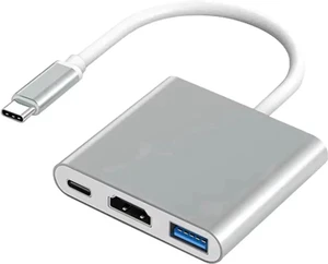 USB C to HDMI Adapter 4K HDMI to USB-C Adapter 100W PD & USB 3.0 Multiport Digital AV Converter for MacBook Pro/Air iPad iPhone 15/16 Tablets Switch TV Monitor (1 Silver) USB C to HDMI Adapter 4K HDMI to USB-C Adapter 100W PD & USB 3.0 Multiport Digital AV Converter for MacBook Pro/Air iPad iPhone 15/16 Tablets Switch TV Monitor (1 Silver)