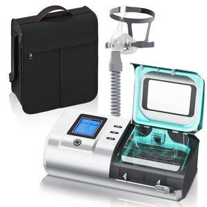 Auto CPAP Sleep Breathing Machine, Single-Level, Dual Pressure Settings of Auto & Fixed, Built-in Heated Humidifier, Leak Compensation, Smart Ramp Function, Sleep Data Report Record, Low Noise Auto CPAP Sleep Breathing Machine, Single-Level, Dual Pressure Settings of Auto & Fixed, Built-in Heated Humidifier, Leak Compensation, Smart Ramp Function, Sleep Data Report Record, Low Noise