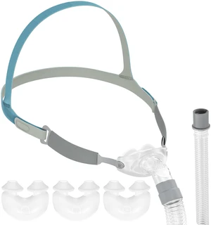 Nasal Pillow Mask for Sleeping, Adjustable Headgear Strap Accessory, Includes S/M/L Silicone Nose Pillows & 360° Rotating Hose,Soft & Sealing Improve Wearing Comfort for Sleep Nasal Pillow Mask for Sleeping, Adjustable Headgear Strap Accessory, Includes S/M/L Silicone Nose Pillows & 360° Rotating Hose,Soft & Sealing Improve Wearing Comfort for Sleep