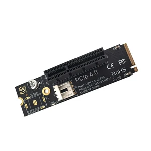 NGFF M.2 To PCI-E 4X Riser Card Compatible with X1 X4 X8 X16 PCI-e Interface SATA Power Riser Static Bag Packaging NGFF M.2 To PCI-E 4X Riser Card Compatible with X1 X4 X8 X16 PCI-e Interface SATA Power Riser Static Bag Packaging