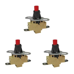 1PCS 250V 10A Electric Heater Temperature Switch Electric Heater Fan Piano Key Thermostat Controller Switch Accessories 1PCS 250V 10A Electric Heater Temperature Switch Electric Heater Fan Piano Key Thermostat Controller Switch Accessories