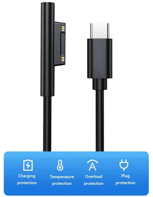 15V 3A Fast Charging USB Type-C Power Supply for Microsoft Surface Pro 3 4 5 6 15V 3A Fast Charging USB Type-C Power Supply for Microsoft Surface Pro 3 4 5 6