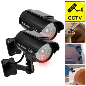 Dummy CCTV Camera with Flashing Red LED Light Fake Surveillance Camera Theft Deterrent CCTV Security Camera for Outdoor Indoor Dummy CCTV Camera with Flashing Red LED Light Fake Surveillance Camera Theft Deterrent CCTV Security Camera for Outdoor Indoor