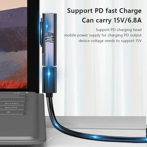 Tablet Magnetic Charging Converter Laptop Notebook Charger Plug Connector for Microsoft Surface Pro X 8 7 6 5 4 3 Tablet Magnetic Charging Converter Laptop Notebook Charger Plug Connector for Microsoft Surface Pro X 8 7 6 5 4 3