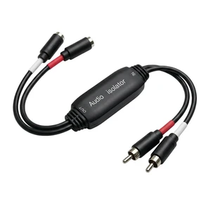 2 Channel Car Audio Mini Noise Filter RCA Connectors Audio Hum Eliminator for Home Cars Retro Games TVs VCRs Mixers Using 2 Channel Car Audio Mini Noise Filter RCA Connectors Audio Hum Eliminator for Home Cars Retro Games TVs VCRs Mixers Using