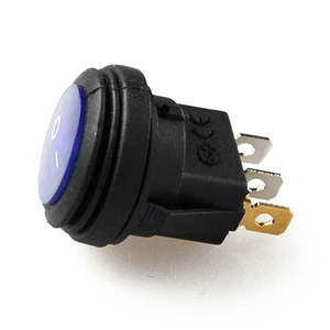 15 Pcs 12V 20A Waterproof Round On/Off Rocker Switch Car Auto Boat SPST