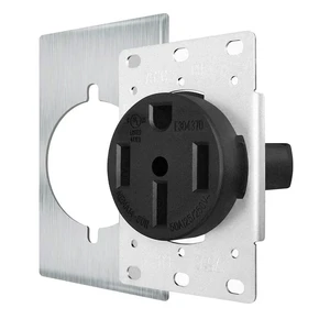 NEMA14-50 Outlet By Industrial Grade for Even Safer,No Overheating or Melting, EV Charging 50Amp 125/250V Receptacle NEMA14-50 Outlet By Industrial Grade for Even Safer,No Overheating or Melting, EV Charging 50Amp 125/250V Receptacle