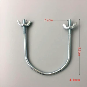 U-shaped Screw Electric Oil Heater Parts Replacement Wheel Holder Gimbal Caster Bracket for NY2513-17EW/HY22D U-shaped Screw Electric Oil Heater Parts Replacement Wheel Holder Gimbal Caster Bracket for NY2513-17EW/HY22D