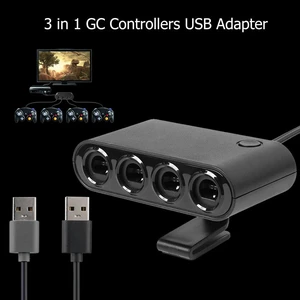 4 Ports USB GC Controller Adapter w/Stand Holder Fit for Nintend Switch Console 4 Ports USB GC Controller Adapter w/Stand Holder Fit for Nintend Switch Console