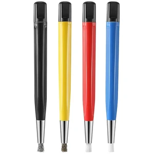 4Pcs/Set Rust Removal Brush Pen Glass Fiber / Brass /Steel /Nylon Brush Pen Shape Watch Parts Polishing Cleaning Tool 4Pcs/Set Rust Removal Brush Pen Glass Fiber / Brass /Steel /Nylon Brush Pen Shape Watch Parts Polishing Cleaning Tool