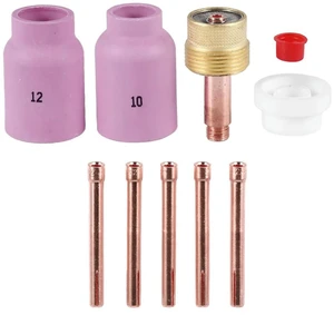 9Pcs TIG Welding Torch Large Long Gas Lens & Alumina Cup for WP17 WP18 WP26 TIG Collet Bodies Spares Kit Accessories 9Pcs TIG Welding Torch Large Long Gas Lens & Alumina Cup for WP17 WP18 WP26 TIG Collet Bodies Spares Kit Accessories