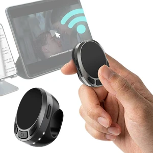 Bluetooth-compatible 5.3 Finger Ring Mouse Page Turner Phone Scrolling Ring Remote Control for Phone Tablet Camera Bluetooth-compatible 5.3 Finger Ring Mouse Page Turner Phone Scrolling Ring Remote Control for Phone Tablet Camera