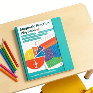 Magnetic Fraction Playbook Reusable Hands-On Fractions Board Fractions Teaching Aids Manipulatives for Elementary School Magnetic Fraction Playbook Reusable Hands-On Fractions Board Fractions Teaching Aids Manipulatives for Elementary School