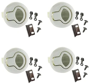 4X Latch Hatch Round Pull Latchlatch Flush Pull For1/4 Door Boat Deck Hatch RV Drawers Cabinet Yacht 4X Latch Hatch Round Pull Latchlatch Flush Pull For1/4 Door Boat Deck Hatch RV Drawers Cabinet Yacht
