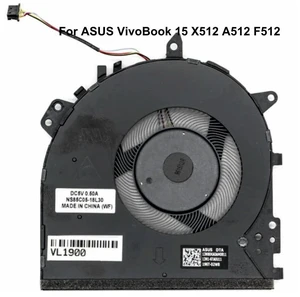 Computer CPU Cooling Fans For VivoBook 15 A512 A512FA A512FB A512UA A512UF Notebook PC FAN NS85C05-18L30 13NB0KA0AM0811 Computer CPU Cooling Fans For VivoBook 15 A512 A512FA A512FB A512UA A512UF Notebook PC FAN NS85C05-18L30 13NB0KA0AM0811