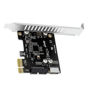 Computer PCI-E To USB 3.0 Type C Front Panel Adapter 19PIN PCI-E To USB 3.0 Hub Splitter Expansion Card Computer PCI-E To USB 3.0 Type C Front Panel Adapter 19PIN PCI-E To USB 3.0 Hub Splitter Expansion Card