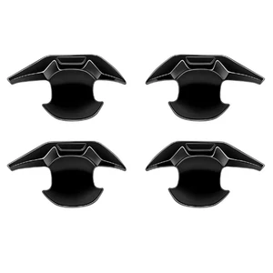 Car Bright Black Car Exterior Styling Door Handle Bowl Guard Trim Cover Parts Accessories For Toyota Alphard 40 Series 2023+ Car Bright Black Car Exterior Styling Door Handle Bowl Guard Trim Cover Parts Accessories For Toyota Alphard 40 Series 2023+