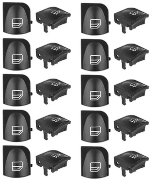 20X Window Switch Button Covers For Mercedes Benz W203 W208 Front Left+Right Window Switch Repair Button Caps 20X Window Switch Button Covers For Mercedes Benz W203 W208 Front Left+Right Window Switch Repair Button Caps
