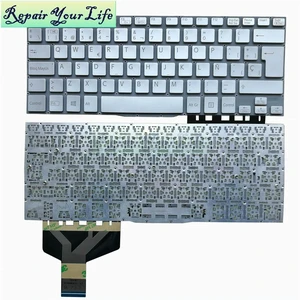 Spanish Laptop Keyboard for for VAIO Fit 13 13A 13N SVF13 SVF13A SVF13N 149267241ES 9Z.NABBQ.30S Spain Silver Keycaps Spanish Laptop Keyboard for for VAIO Fit 13 13A 13N SVF13 SVF13A SVF13N 149267241ES 9Z.NABBQ.30S Spain Silver Keycaps
