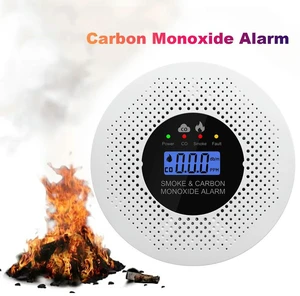 Smoke and Carbon Monoxide Detector with LCD Display Smoke and CO Alarm Powered by for Home Office RV Hotel Smoke and Carbon Monoxide Detector with LCD Display Smoke and CO Alarm Powered by for Home Office RV Hotel