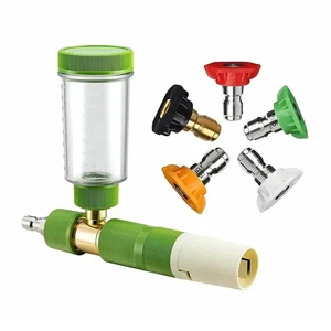 High Pressure For Car Wash Accessories- Handheld Snow Foam Cannon 100Ml With 1/4" Quick Connect Soap Bottle 5 Nozzles High Pressure For Car Wash Accessories- Handheld Snow Foam Cannon 100Ml With 1/4" Quick Connect Soap Bottle 5 Nozzles