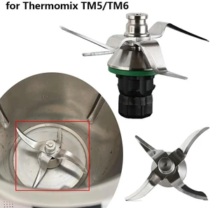 1 PCS Stainless Steel Blade for Thermomix TM5 TM6 Replacement Blender Blades Cooking Mixed Knife Accessories 1 PCS Stainless Steel Blade for Thermomix TM5 TM6 Replacement Blender Blades Cooking Mixed Knife Accessories