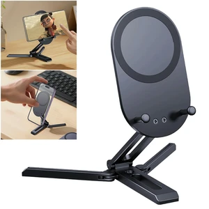Folding Magnetic Phone Holder Foldable Cell Phone Stand Desktop Phone Holder for 16 15 14 13 12 Folding Magnetic Phone Holder Foldable Cell Phone Stand Desktop Phone Holder for 16 15 14 13 12