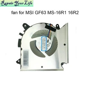 Laptop CPU Cooling fans for GF63 8RC 8RD MS-16R1 MS-16R2 Replacement PC Gaming Cooler fan PABD08008SH N413 E322500300A Laptop CPU Cooling fans for GF63 8RC 8RD MS-16R1 MS-16R2 Replacement PC Gaming Cooler fan PABD08008SH N413 E322500300A
