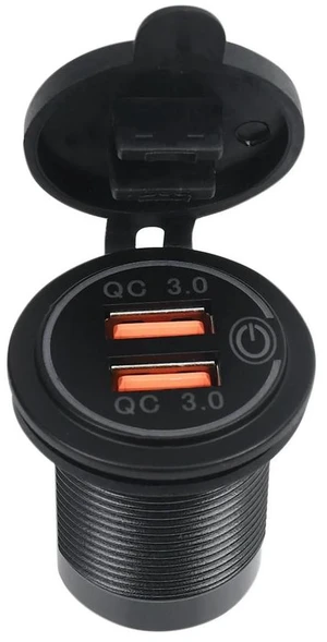 6X Quick Charge 3.0 Dual USB Car 12V 36W USB Fast With Switch For Boat Motorcycle Truck Golf Cart Green 6X Quick Charge 3.0 Dual USB Car 12V 36W USB Fast With Switch For Boat Motorcycle Truck Golf Cart Green