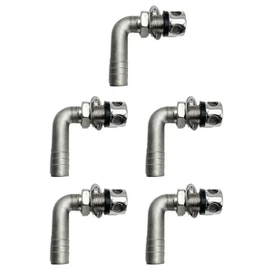 5X Stainless Steel 90° Bend Fuel Breather Vent 3/5Inch - Boat/ Truck/ Car Gas Tank,2 Holes 5X Stainless Steel 90° Bend Fuel Breather Vent 3/5Inch - Boat/ Truck/ Car Gas Tank,2 Holes