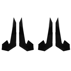 4X Car Front Bumper Lip Fin Splitter Spoiler Canard Sticker For Honda Civic 10TH Type-R 2019-2021 4X Car Front Bumper Lip Fin Splitter Spoiler Canard Sticker For Honda Civic 10TH Type-R 2019-2021