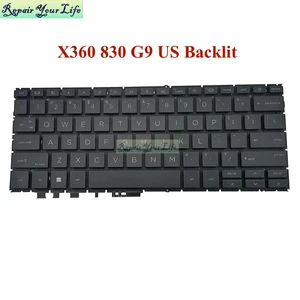830G9 US English Backlit Keyboard for EliteBook X360 830 G9 835 G9 13" Mylar 2-in-1 Laptop Keyboards Backlight N08384 N08383 830G9 US English Backlit Keyboard for EliteBook X360 830 G9 835 G9 13" Mylar 2-in-1 Laptop Keyboards Backlight N08384 N08383