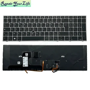 French AZERTY Keyboard Backlight For Zbook Fury 17 G7 Mobile Workstation M20128 M04679-051 France Laptop Trackpoint Keyboards French AZERTY Keyboard Backlight For Zbook Fury 17 G7 Mobile Workstation M20128 M04679-051 France Laptop Trackpoint Keyboards