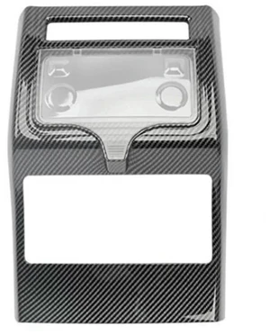Car Rear Armrest Air Conditioner Vent Cover Air Conditioner Anti Kick Hit Cover Carbon Fiber Trim For GWM HAVAL H9 2024-2025 Car Rear Armrest Air Conditioner Vent Cover Air Conditioner Anti Kick Hit Cover Carbon Fiber Trim For GWM HAVAL H9 2024-2025
