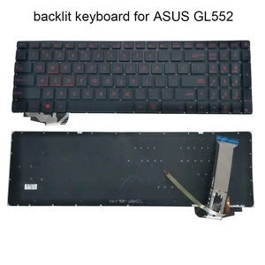 US Laptop Keyboard Backlight for ROG GL552 GL552VL GL552VW GL752 GL771 G551 GL551 English Replacement Backlit Keyboards US Laptop Keyboard Backlight for ROG GL552 GL552VL GL552VW GL752 GL771 G551 GL551 English Replacement Backlit Keyboards