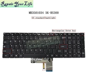 MB3501034 XK-HS300 US Backlit Keyboard For HIPAA S5 USA English Laptop Keyboard with Backlight United States Replacement Parts MB3501034 XK-HS300 US Backlit Keyboard For HIPAA S5 USA English Laptop Keyboard with Backlight United States Replacement Parts