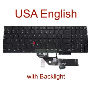 US Backlit Keyboard For ThinkPad E16 Gen 1 21JN USA English Laptop Keyboards Backlight SN21K54282 SN21K54208 PK132Y93B00 US Backlit Keyboard For ThinkPad E16 Gen 1 21JN USA English Laptop Keyboards Backlight SN21K54282 SN21K54208 PK132Y93B00