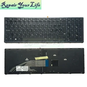 848311-B71 Backlit Spanish Keyboard for ZBOOK 15 G3 17 G3 Spain Notebook Keyboard with Backlight with Frame 848311-B71 Backlit Spanish Keyboard for ZBOOK 15 G3 17 G3 Spain Notebook Keyboard with Backlight with Frame