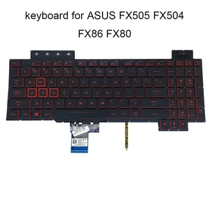 US Red Backlit Keyboard for TUF Gaming FX504 FX504GD FX504GE FX504GM FX80 FX80G FX80GE FX80GM FX80GD FZ80G ZX80G V170746ES1 US Red Backlit Keyboard for TUF Gaming FX504 FX504GD FX504GE FX504GM FX80 FX80G FX80GE FX80GM FX80GD FZ80G ZX80G V170746ES1