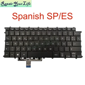 Spanish Backlit Keyboard for Gram 14Z90P-G AA54A3 AA55A1 14Z90P-K AA53A1 AA74A1 AAW3U1 AAW5U1 AAB8U1 Notebook Keyboard LATIN Spanish Backlit Keyboard for Gram 14Z90P-G AA54A3 AA55A1 14Z90P-K AA53A1 AA74A1 AAW3U1 AAW5U1 AAB8U1 Notebook Keyboard LATIN