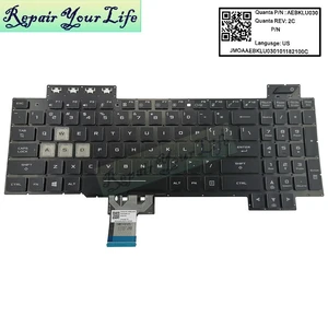 US Backlit Laptop Keyboard for Tuf Gaming FX505 FX505GT FX505GM FX505GE FX505GD FX505G FX505DT FX86 English AEBKLU030 US Backlit Laptop Keyboard for Tuf Gaming FX505 FX505GT FX505GM FX505GE FX505GD FX505G FX505DT FX86 English AEBKLU030