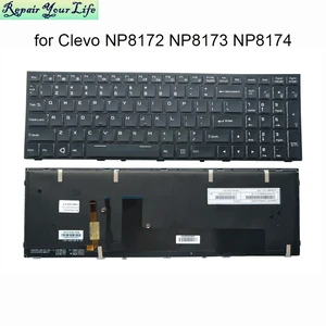 US English Backlit Laptop Keyboard For Clevo Sager NP8172 NP8173 NP8174 NP8176 NP8177 MP-13H83USJ430C1 Replacement Keyboards US English Backlit Laptop Keyboard For Clevo Sager NP8172 NP8173 NP8174 NP8176 NP8177 MP-13H83USJ430C1 Replacement Keyboards
