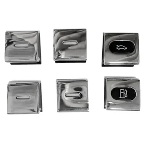 1Set Car Window Switch Button Gas Door Switch Trim Cover For Bentley Continental GT 2004-2017 Power Window Lifter Chrome 1Set Car Window Switch Button Gas Door Switch Trim Cover For Bentley Continental GT 2004-2017 Power Window Lifter Chrome