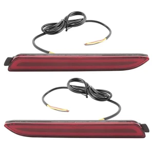 12X LED Bumper Reflector Bright Red Lens Brake Lights For Toyota Camry 2006-2014 12X LED Bumper Reflector Bright Red Lens Brake Lights For Toyota Camry 2006-2014