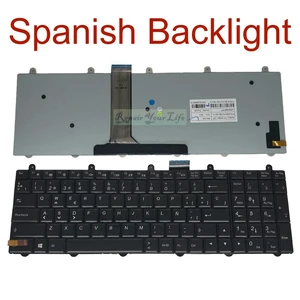 Spanish Backlit Keyboard for Clevo P150EM P170EM P370EM P375SM P570WM P157SM P177SM Notebook V132150BK1 6-80-P2700-162-3 Spanish Backlit Keyboard for Clevo P150EM P170EM P370EM P375SM P570WM P157SM P177SM Notebook V132150BK1 6-80-P2700-162-3
