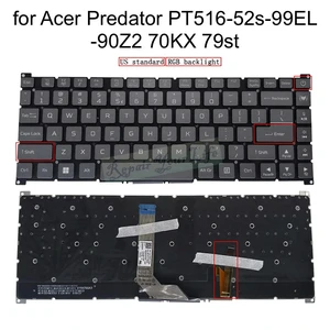 US RGB Backlit Keyboard for PT516-52s-99EL -73YD 73DC PREDATOR TRITON 500 SE Gaming Laptop Keyboard English SG04P_P12E3L US RGB Backlit Keyboard for PT516-52s-99EL -73YD 73DC PREDATOR TRITON 500 SE Gaming Laptop Keyboard English SG04P_P12E3L